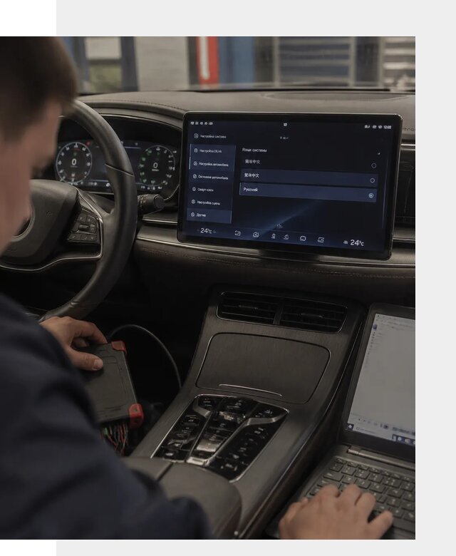 Русификация автомобиля BYD HAN для эксплуатации в Барнауле